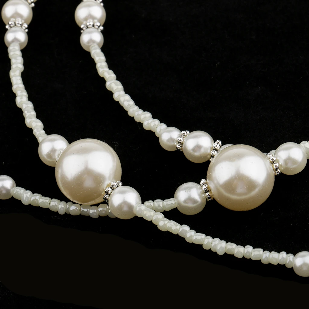 2Pcs Crystal Beads Eyeglass Chains, Cords, Holder Strap Lanyards Eyewear Retainer