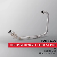 Slip on Baja NS200 NS200 R27 Sistema completo de alto rendimiento Sistema de escape de motocicleta