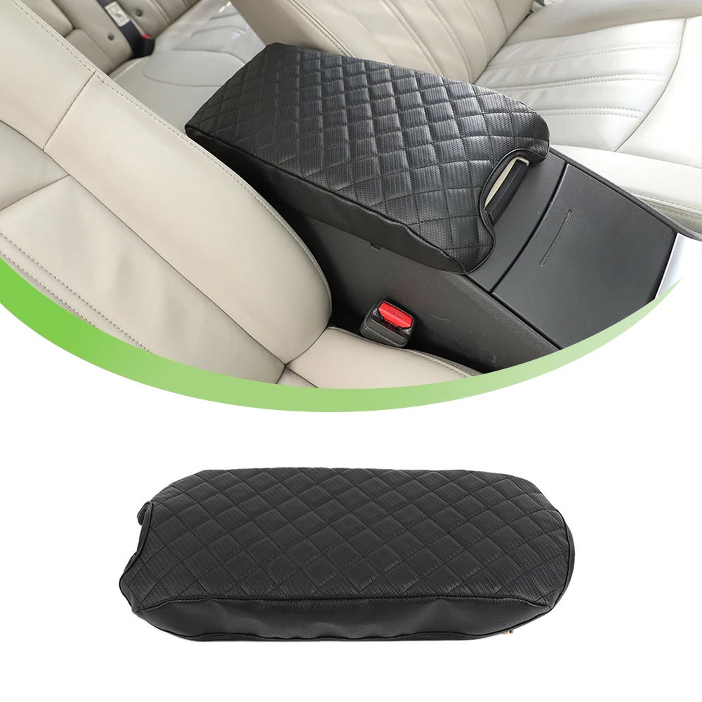 Armrest Box Cover Protector Pad Mat for Chrysler 300C for Dodge Charger 2004-2007 2008 2009 2010 Car Interior Acccessories Black