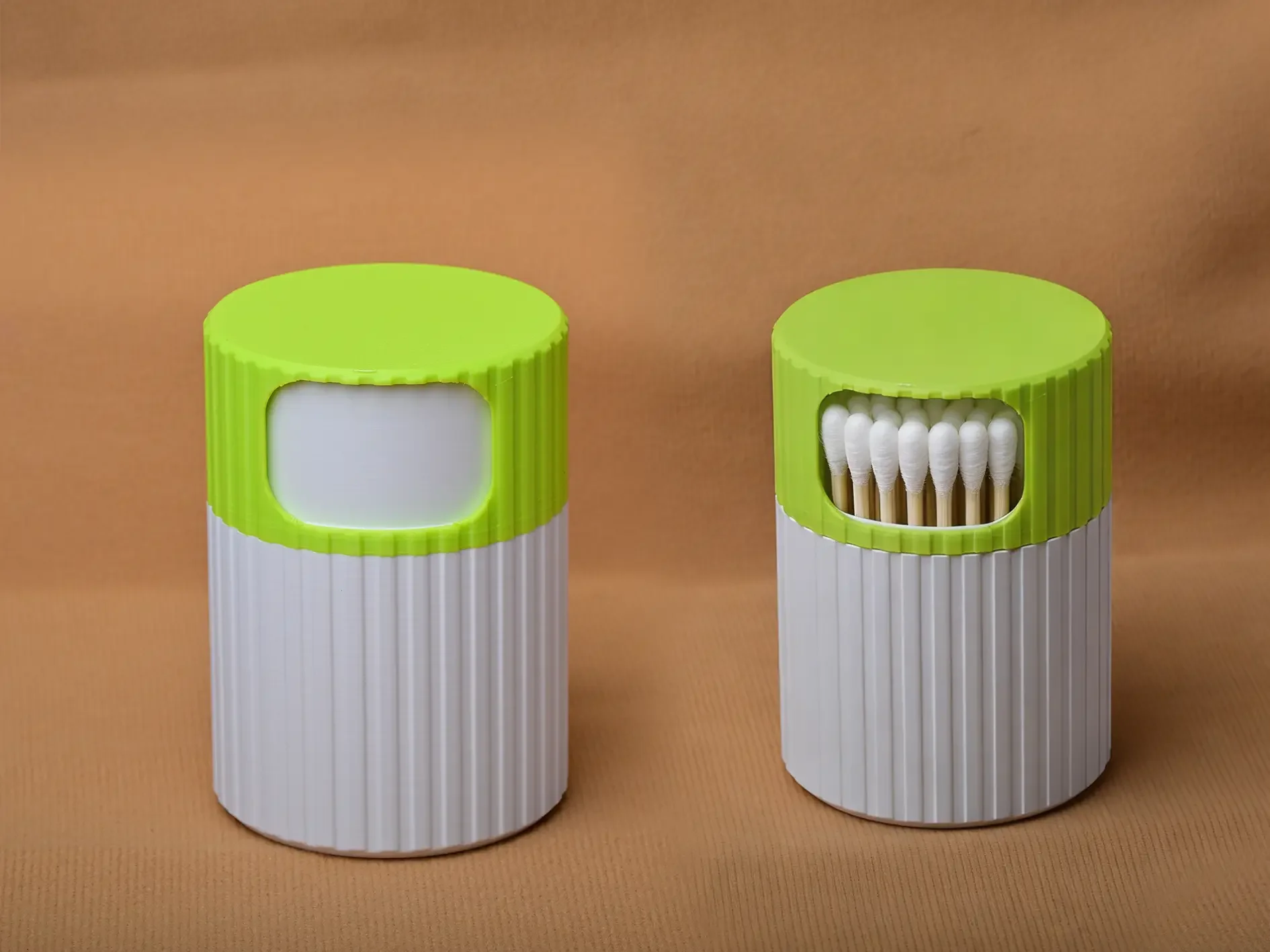 

Cotton swab and toothpick storage box (rotary switch)