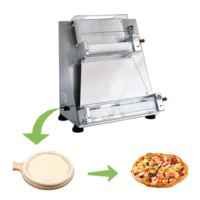 Commercial Pizza Dough Base Sheeter Grain Processing Machinery With Motor & Engine 220V 370W