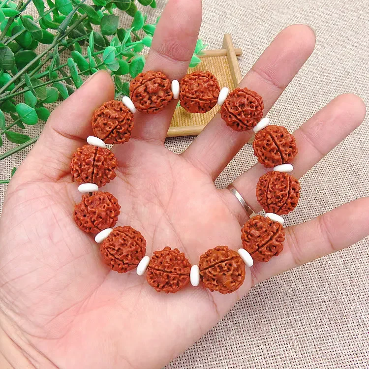 Nepal Five-petal Rudraksha Hand String Natural Bodhisattva Beads Hand String Creative Geometry Stationery Jewelry Gift Wholesale