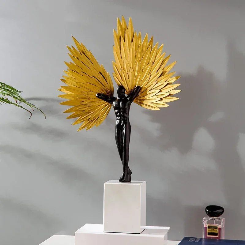 Selected Good Items Modern Nordic Light Luxury Angel City Sculpture Ornament European Design Decoration Home Decoration