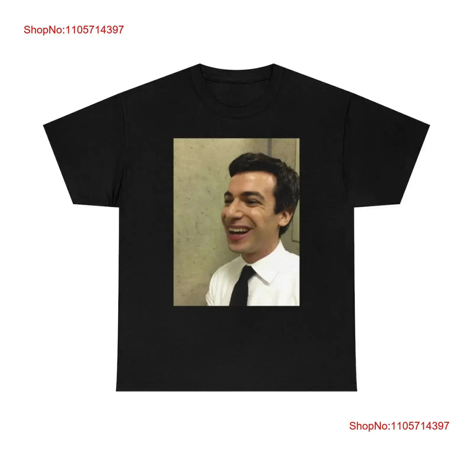Nathan Fielder Smile Meme shirt vintage Washed homme Soft Casual streetwear designer clothes fashion Comfortable Breathable