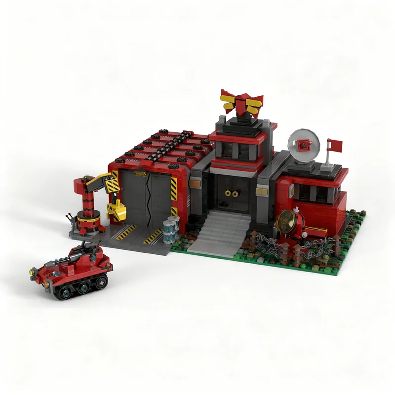 2445pcs MOC Command Centre HQ Model Building Blocks Architecture Christmas Gifts Toys Creative Birthday Art Collection Display
