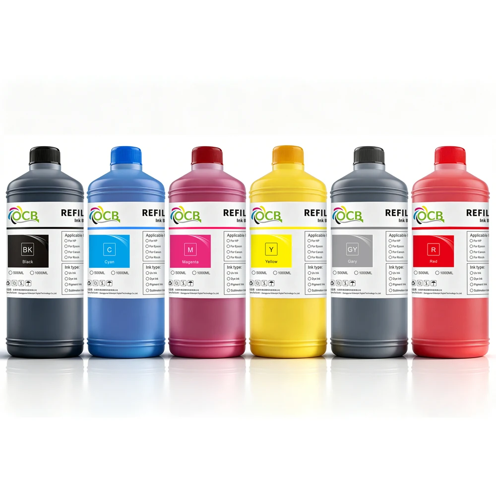1000ML 6Colors Sublimation Ink Heat Press Transfer Ink For Epson Expression Photo HD XP-15000 XP-15080 Printer