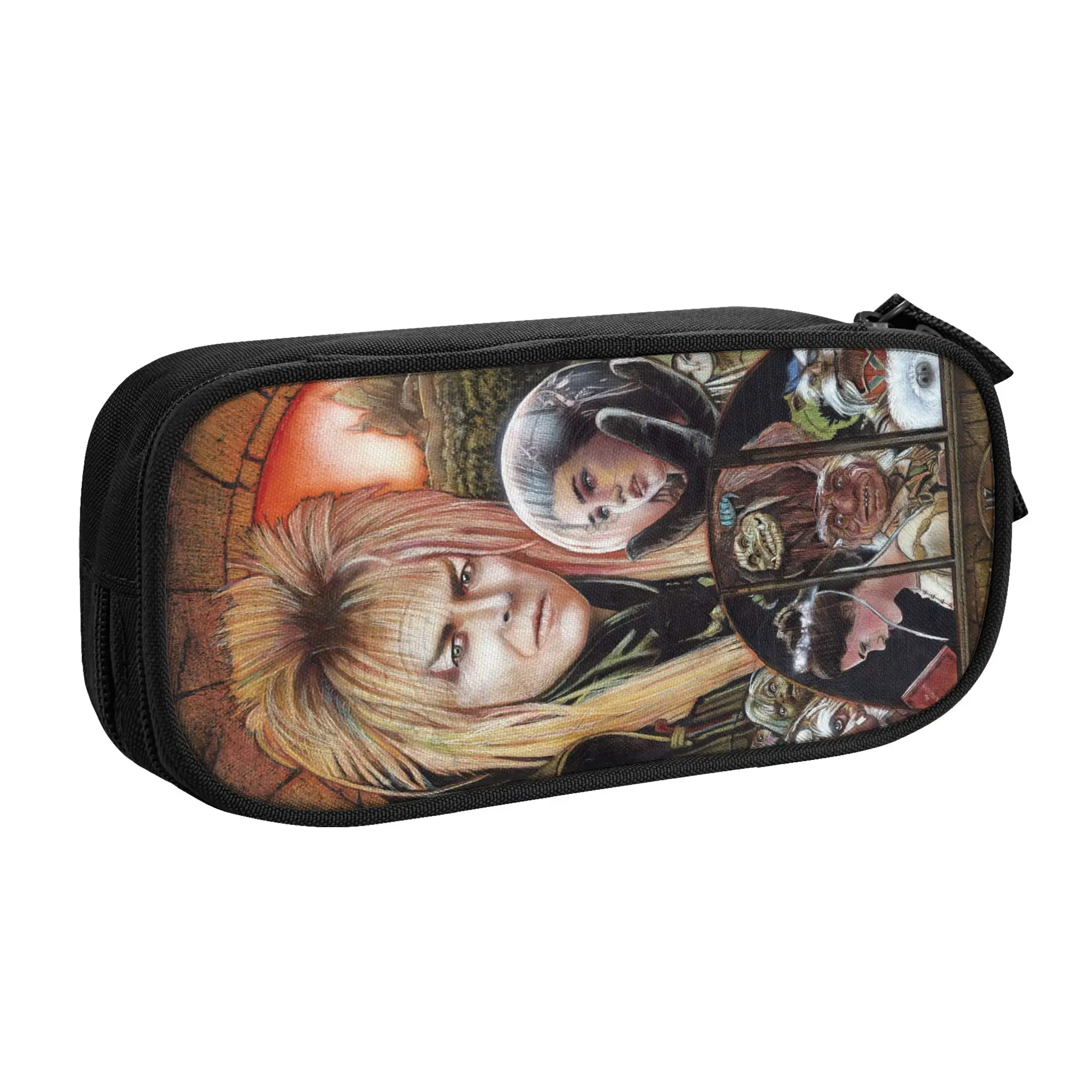 Fantasy Film L-Labyrinths Pencil Case for Girl Boy Big Capacity Jareth The Goblin King Pen Box Bag School Accessories