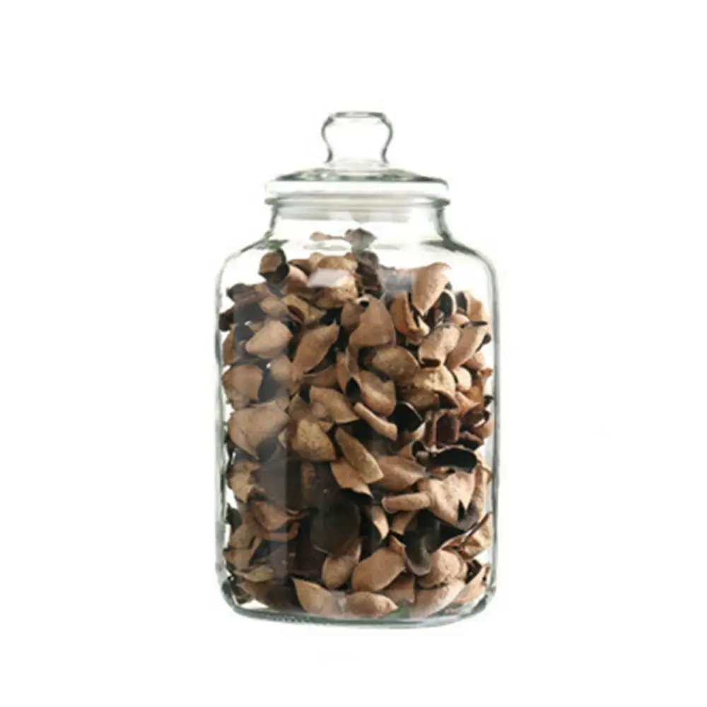 

Large Size Glass Storage Jars Reusable Home Decor Wide Mouth Containers Kitchen Storage Sealed Design Food Grade Jar
