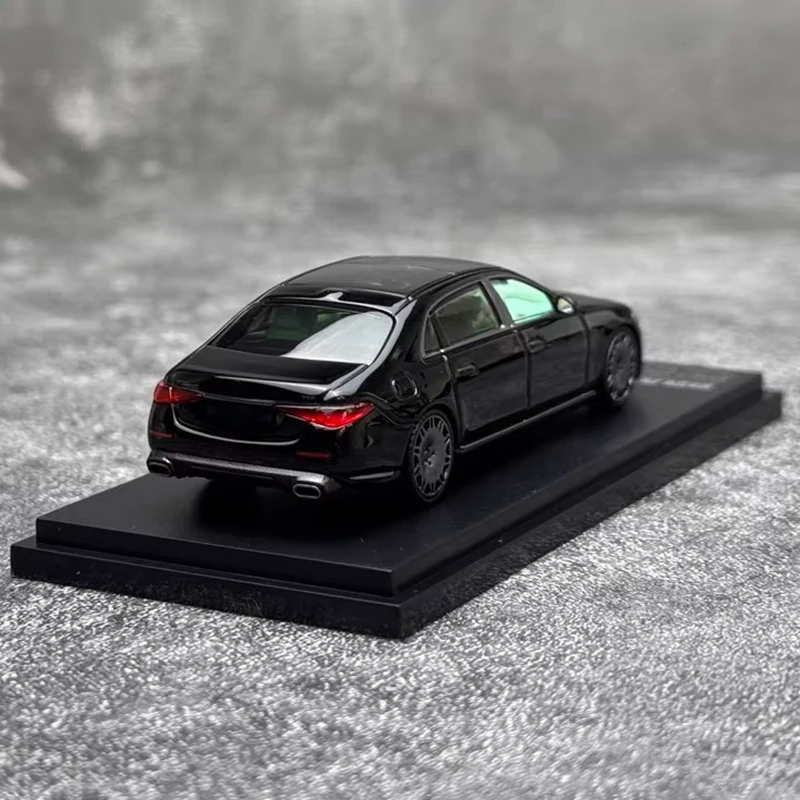 AR box1:64 S850 تحفة 2023 سبج نموذج سيارة سوداء #4