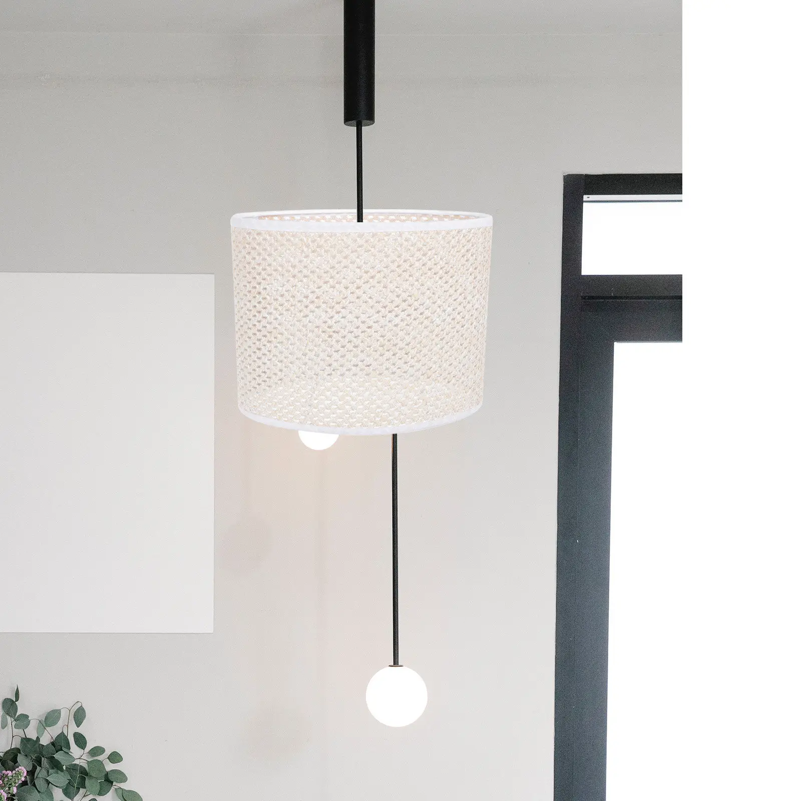 1Pcs Woven Lamp Cover Durable Simple Lampshade Bedside Wall Floor Lamp Accessory Home Decoration Woven Lampshade