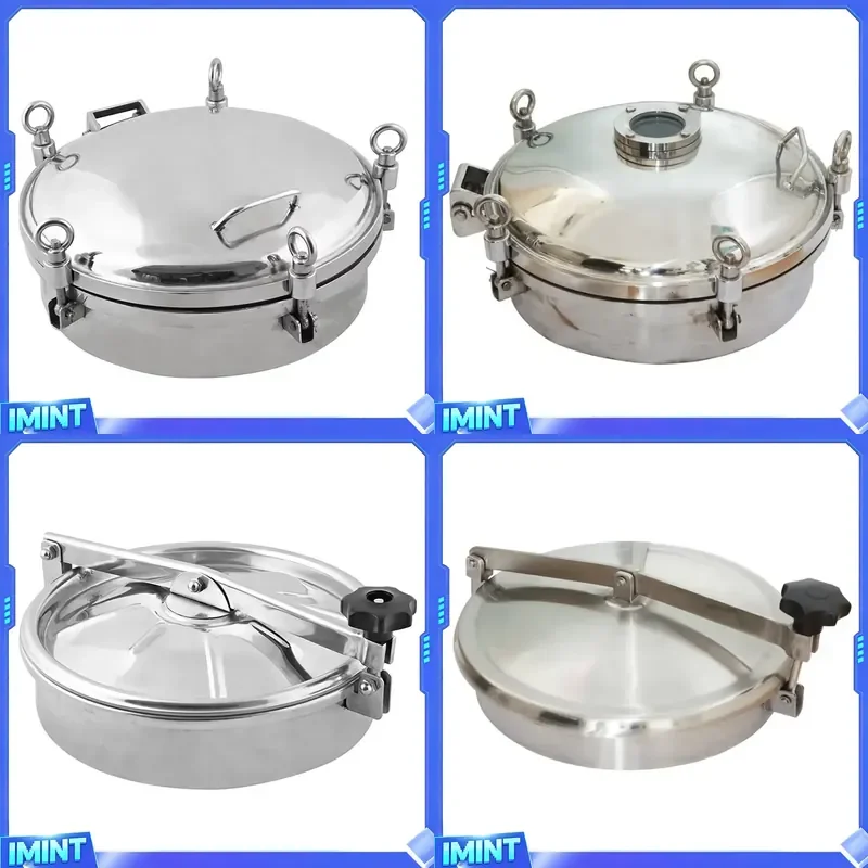 Factory Direct Stainless Steel Manhole Cover Price Sanitary Round Square Tank Manway Wear-resistant Manhole Gaskets