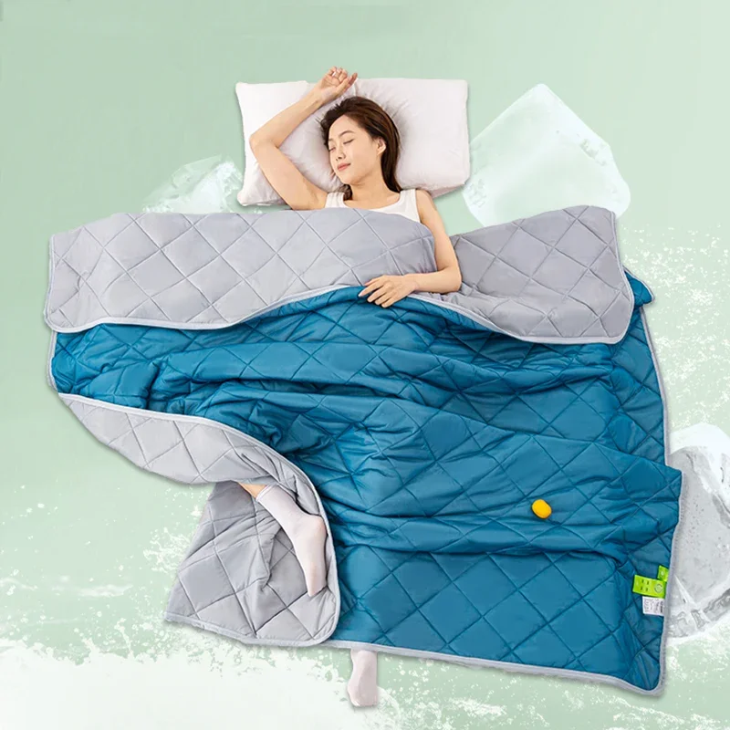 Thin Cool Comforter Summer Blanket Breathable Cooling Feeling Quilt Soft Airable Air Conditioner Quit Queen Skin-friendly Duvet
