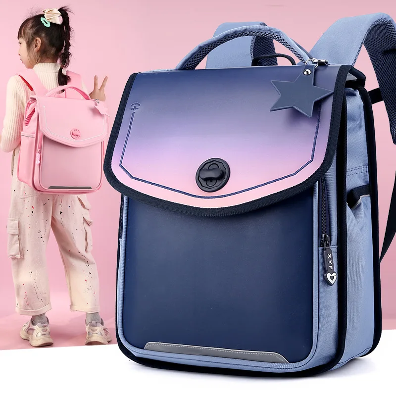 

Children's Spine Protection Waterproof Horizontal Backpack Bag 1-3 Grades Primary School Students Kids Boys Girls Cute Schoolbag