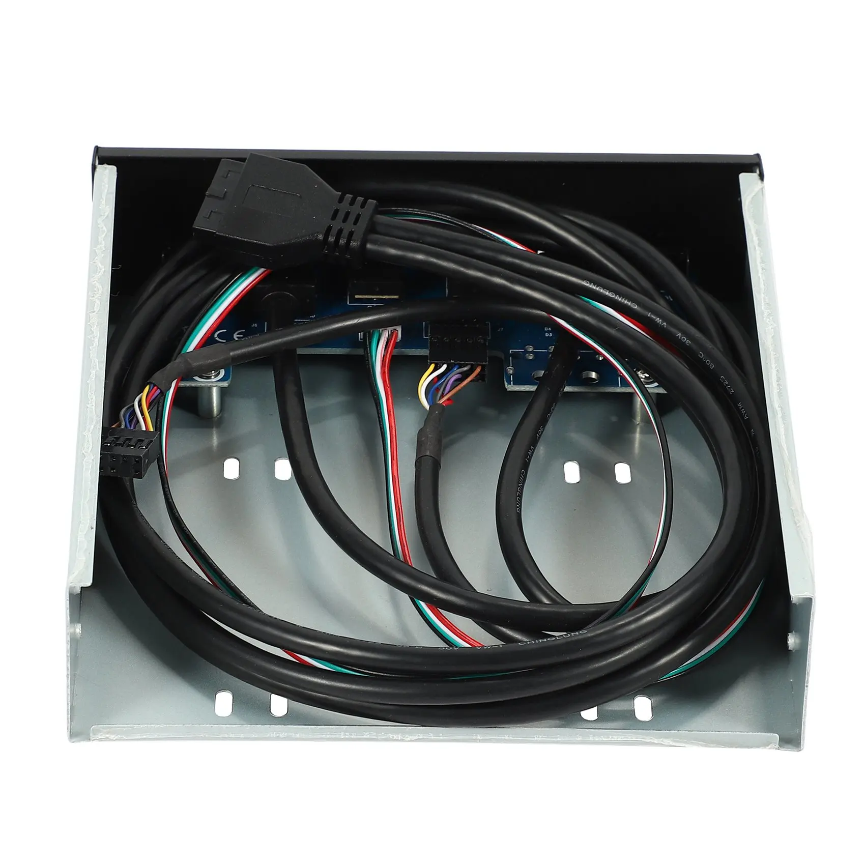 Usb 3.0 2 Port Optical Drive Front Panel Expansion Adapter Usb 3.0 Hub +Hd Audio+Power Switch Button