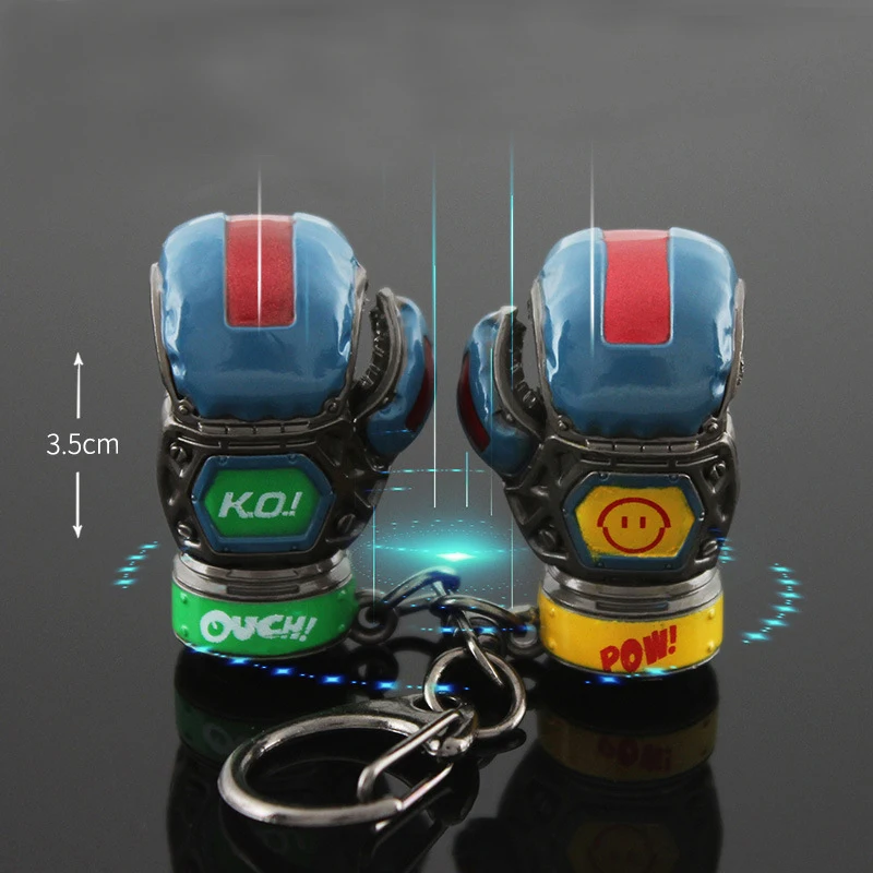 Game Boxing Gloves Keychain For Men Pathfinder Heirloom Gloves Alloy Pendant Key Chain Cool Car Bag Keyring Hip Hop Jewelry