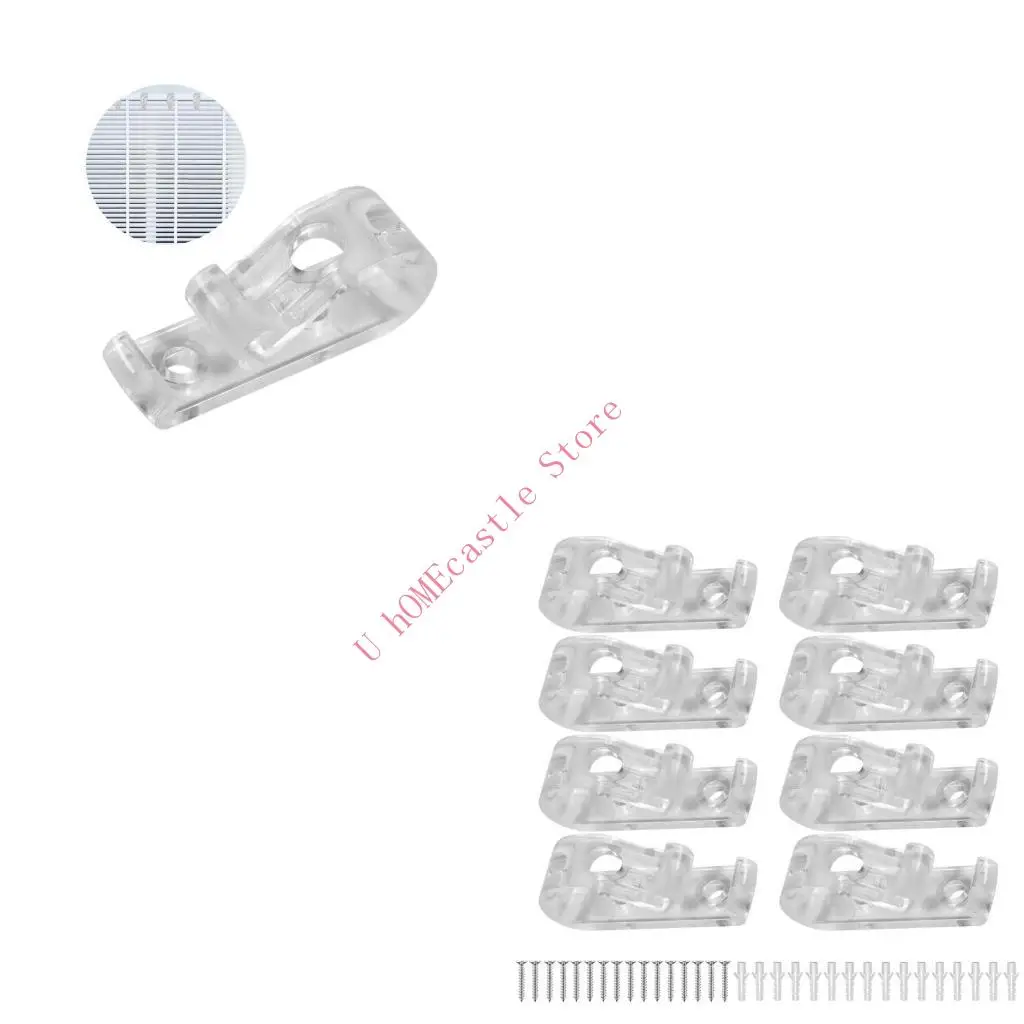 63HF Window Roller Blind Cord Safety Chain Cord Guide Fixation Hook with Connectors and Screws for Roman Shade Bead Chain