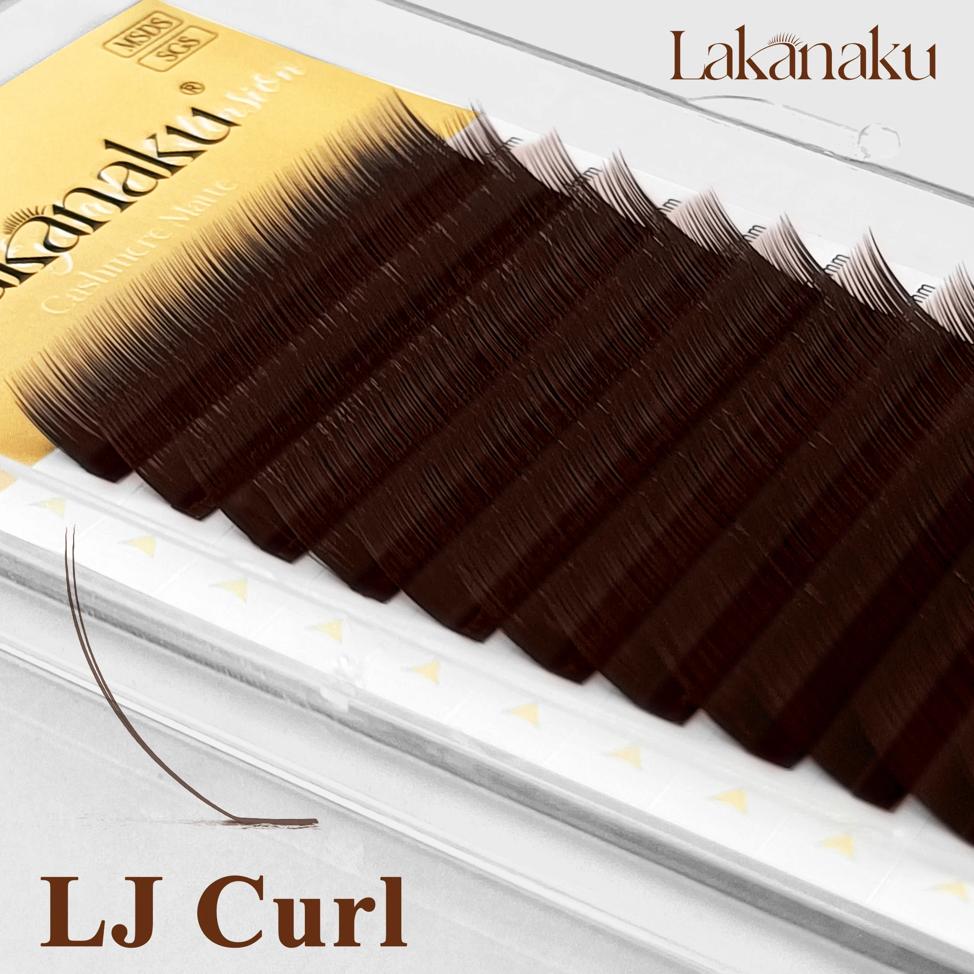 LAKANAKU Camellia Wimpernverlängerungen UJ/UB/UC/LJ/LB/LC Curl Mehrere Längen Flauschige Einzelwimpernverlängerungen