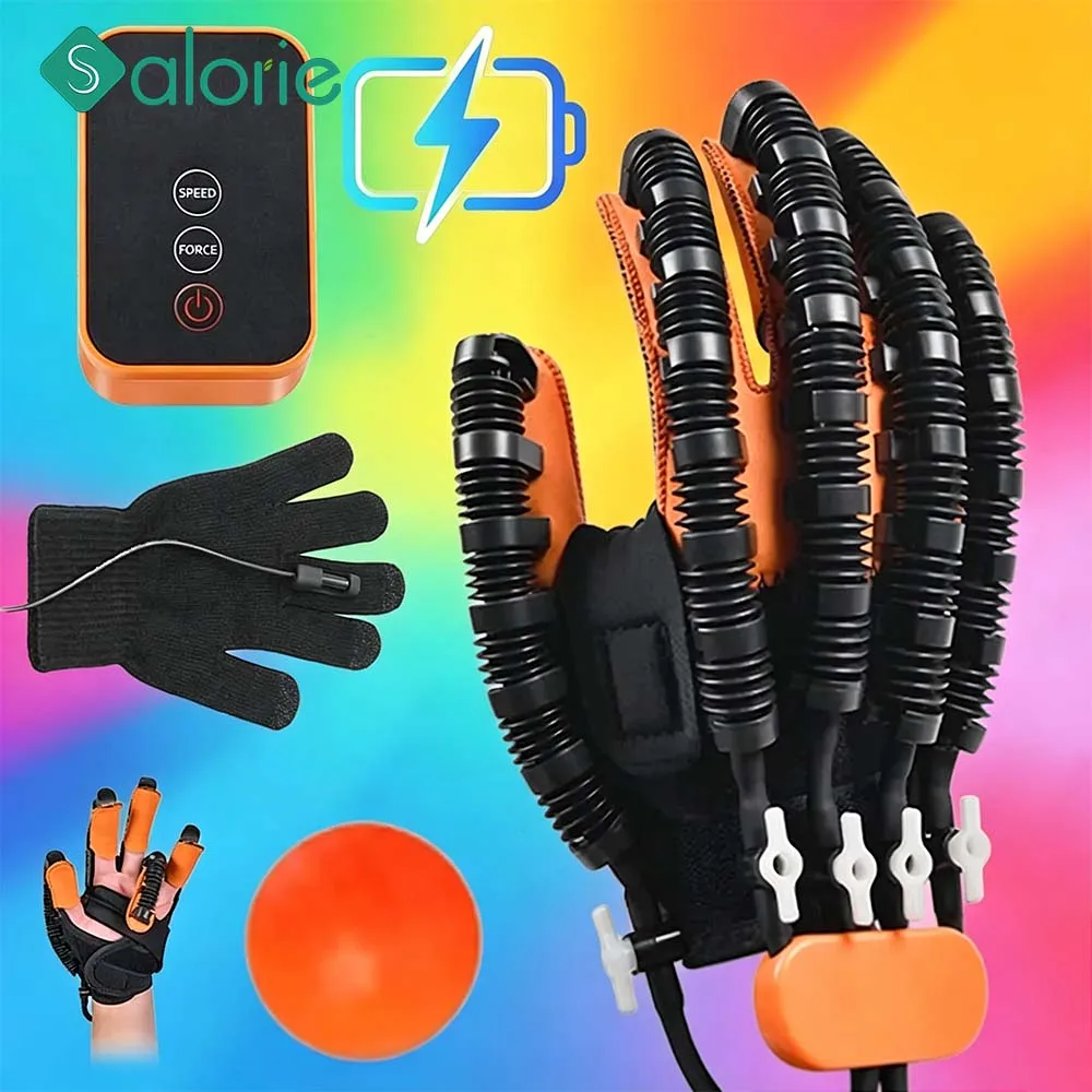 

USb Rechargeable Rehabilitation Robot Glove - Hand Training Device for Stroke Hemiplegia, Finger Exercise & Training Machine