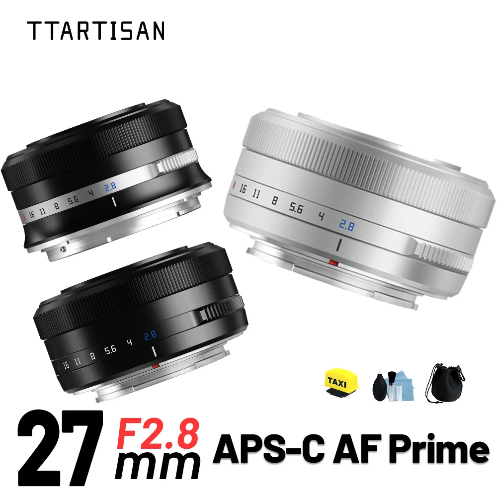 Obiektyw TTArtisan APS-C z automatycznym ustawianiem ostrości 27mm F2.8 z dużą przysłoną do aparatów Fuji X Mount XF XE4 XT30 XA5 XS10 XM5 XT4 XT3 X-PRO1 XH1 — zdjęcie produktu 7