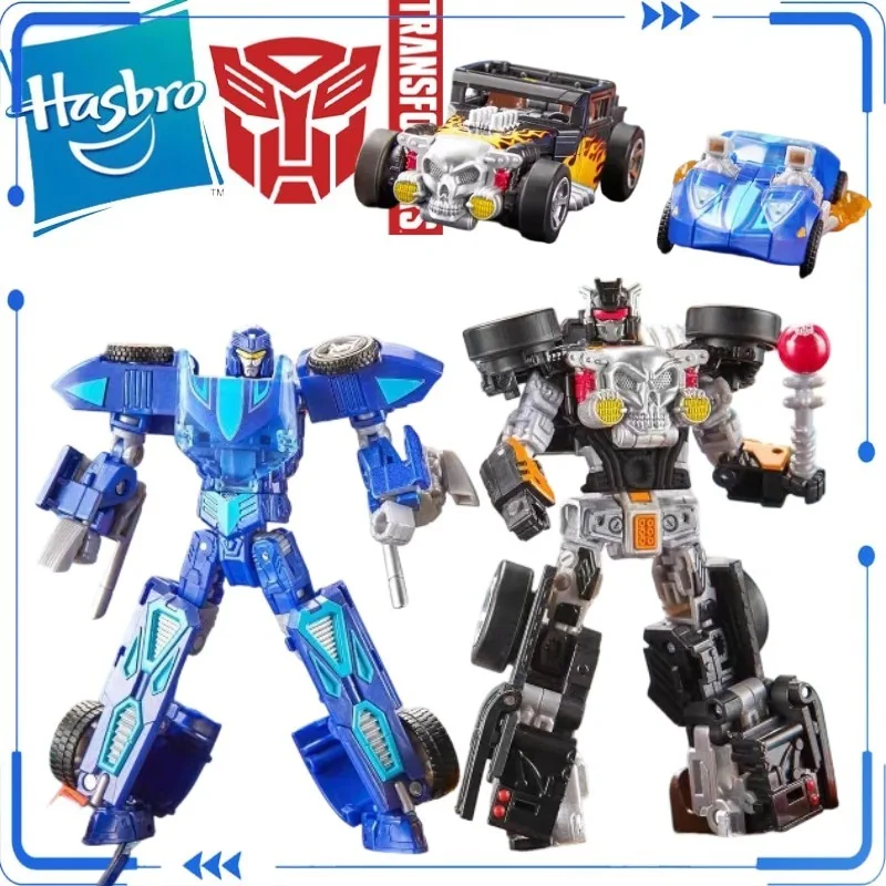Auténtico Mattel Hot Wheels X Transformers Bone Shaker Twin Mill, Coche de Carreras Transformable en Robot, Vehículo de Metal Fundido a Presión, Juguete Coleccionable en Stock