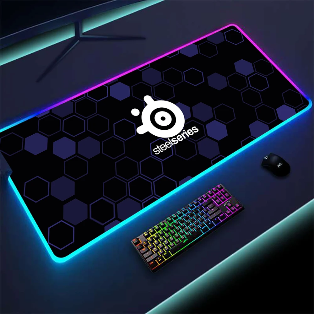 Gaming Mats Steelseries Mouse Pad Led 900x400 Xxl Mousepad Gamer Speed Keyboard Pc Setup Accessories Large Mausepad Rgb Backlit