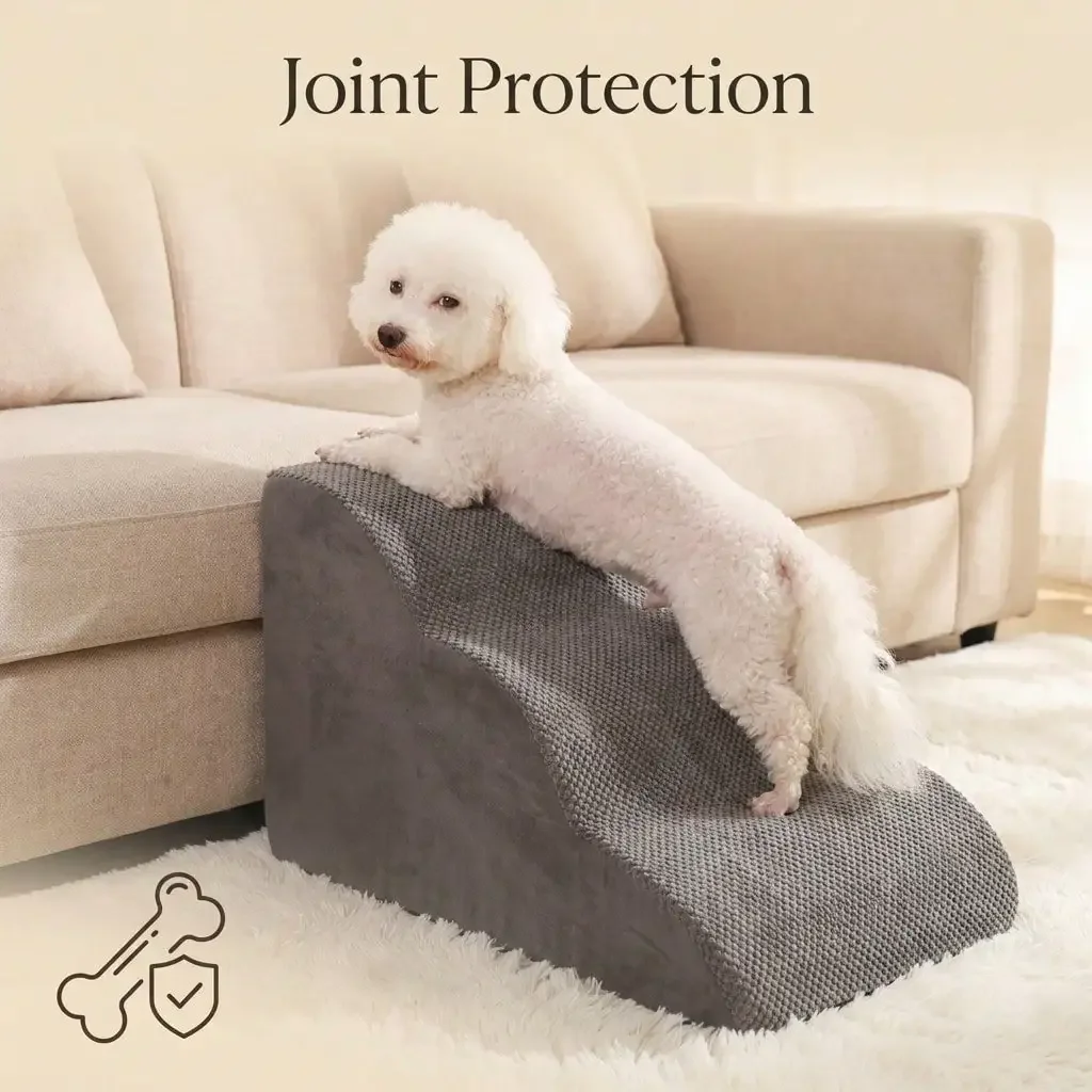 

1pc Pet Stairs, 3/4/5 Tiers, Suitable For Elderly, Disabled Pets, Small/Medium Dogs And Cats To Access Bed, Sofa, Removable & Washable Cover