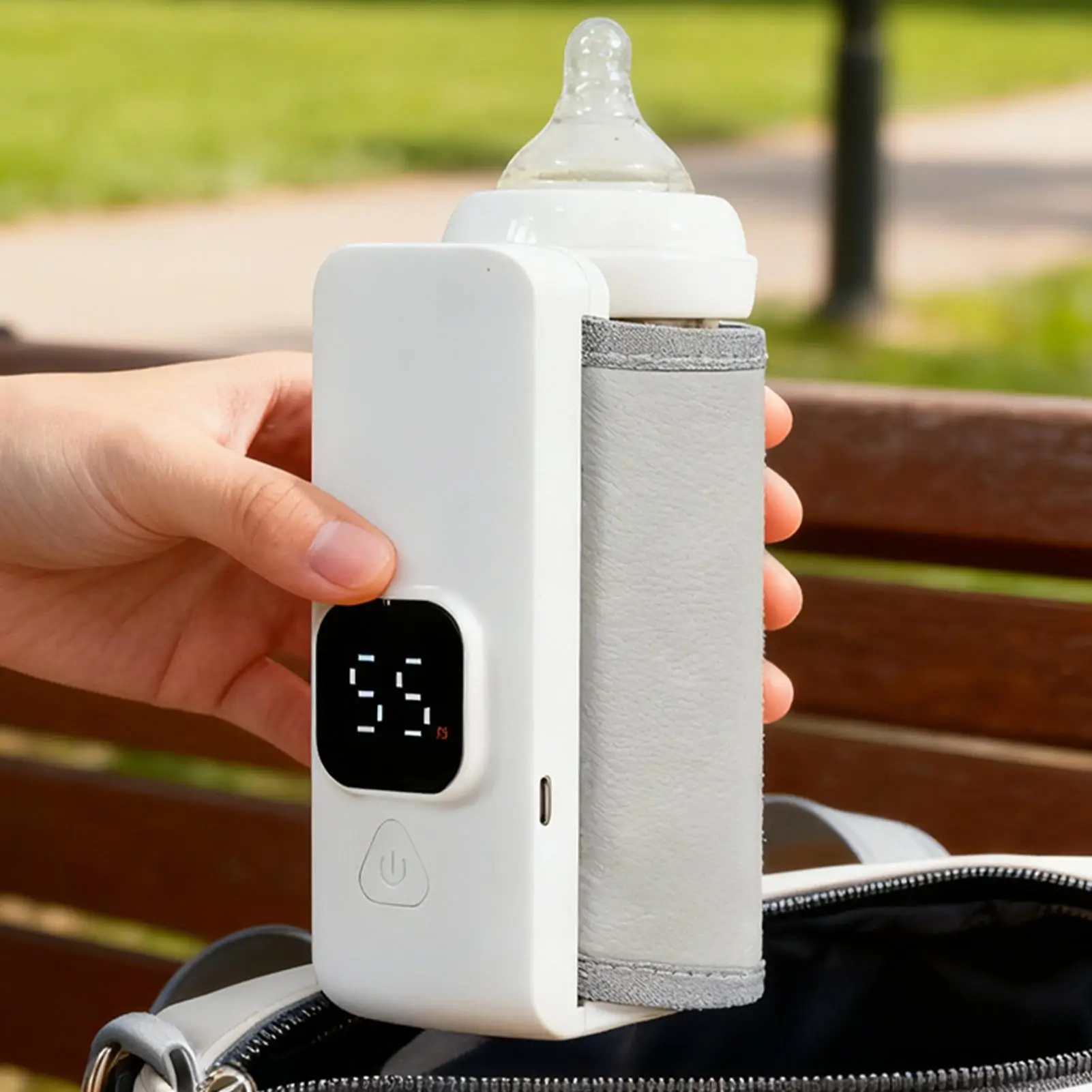 قابلة للشحن زجاجة الطفل دفئا متعددة الثدي الحليب دفئا دقيق التحكم في درجة الحرارة زجاجة الطفل السفر عربة حقيبة معزولة #1