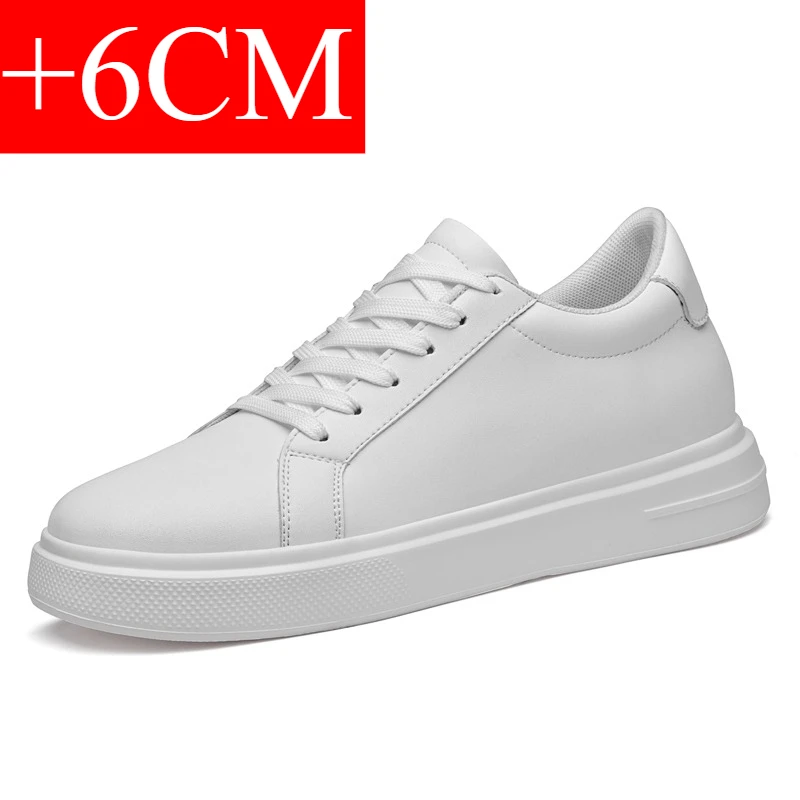 Nieuwe Mannen Sneakers Lift Schoenen Verhooging Hoogte Toename Binnenzool 6-10 Cm Hoge Hakken Schoenen Lederen Sportschoenen mannen Schoenen