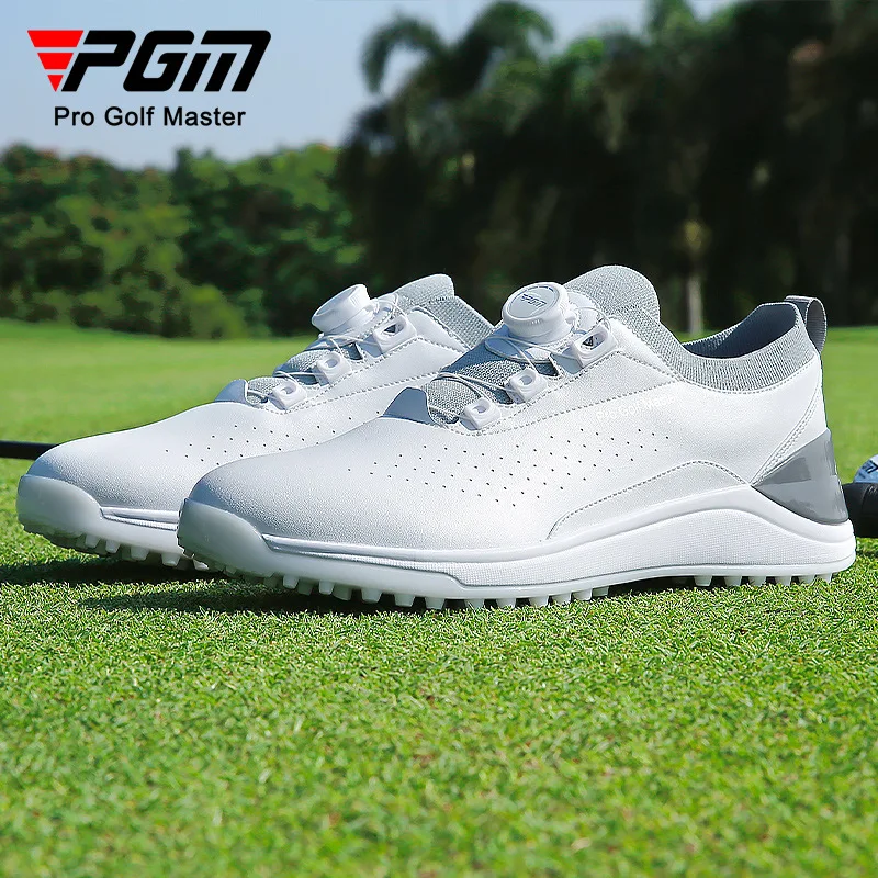 Scarpe sportive da golf da uomo PGM Scarpe da ginnastica casual Allacciatura rapida Microfibra Impermeabile antiscivolo XZ300 Commercio all'ingrosso