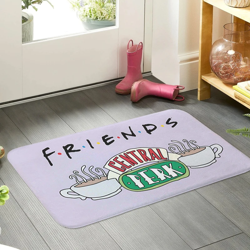 Central Perk Entrance Door Doormat Corridor Carpet Kitchen Hallway Living Room Mat Slip-resistant Bedroom Rug Home Decor Items