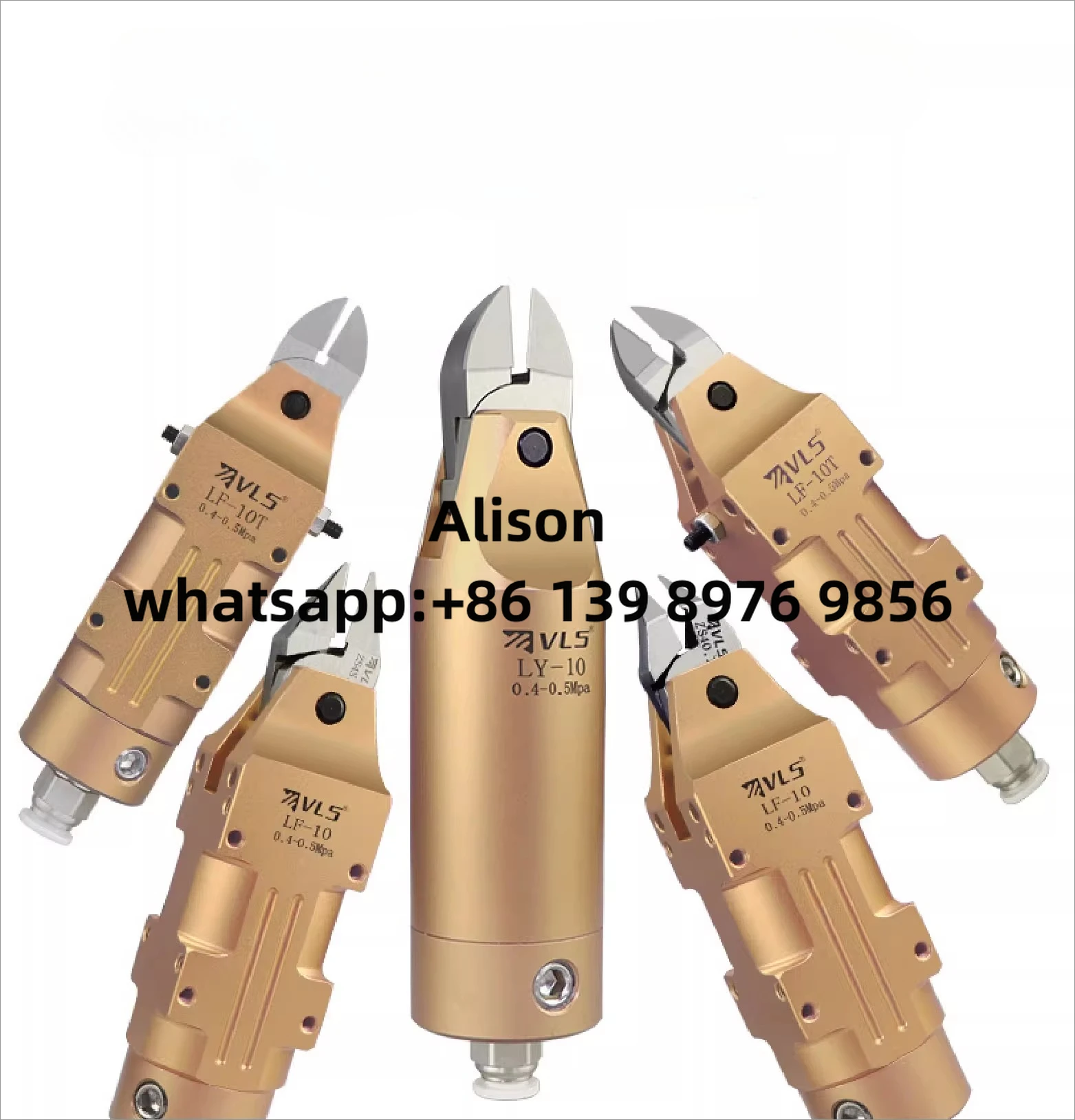 VLASHIN LF-10/10ZCW Tungsten Steel Misalignment Gas Scissors, Iron Sheet Scissors, Professional Metal Gas Scissors