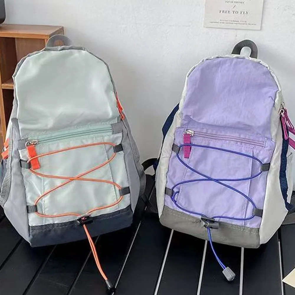 Fashion Lightweight Mini Backpack Portable Multifunctional Mountaineering Bag Large Capacity School Bag Travel