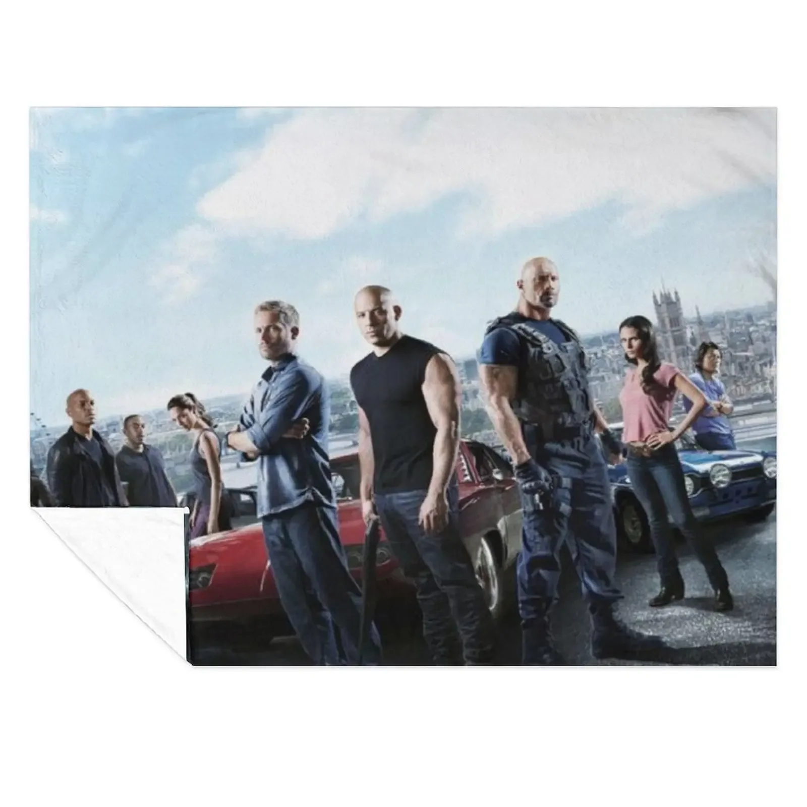 

fast and furious Throw Blanket Luxury Plush Camping Vintage Blankets