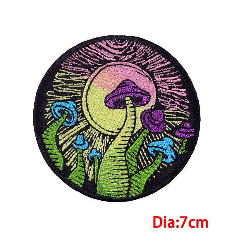 Space UFO Patch Alien Embroidery Patch Iron On Patches For Clothing thermoadhesive Patches On Clothes Ailen UFO Ironing Stickers