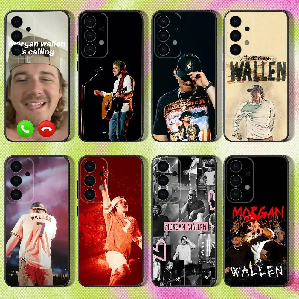 

Singer M-Morgan W-Wallen Phone Case For Samsung S25,S24,S21,S22,S23,S30,Ultra,S20,Plus,Fe,Lite,Note,10,9,5G Black Cover