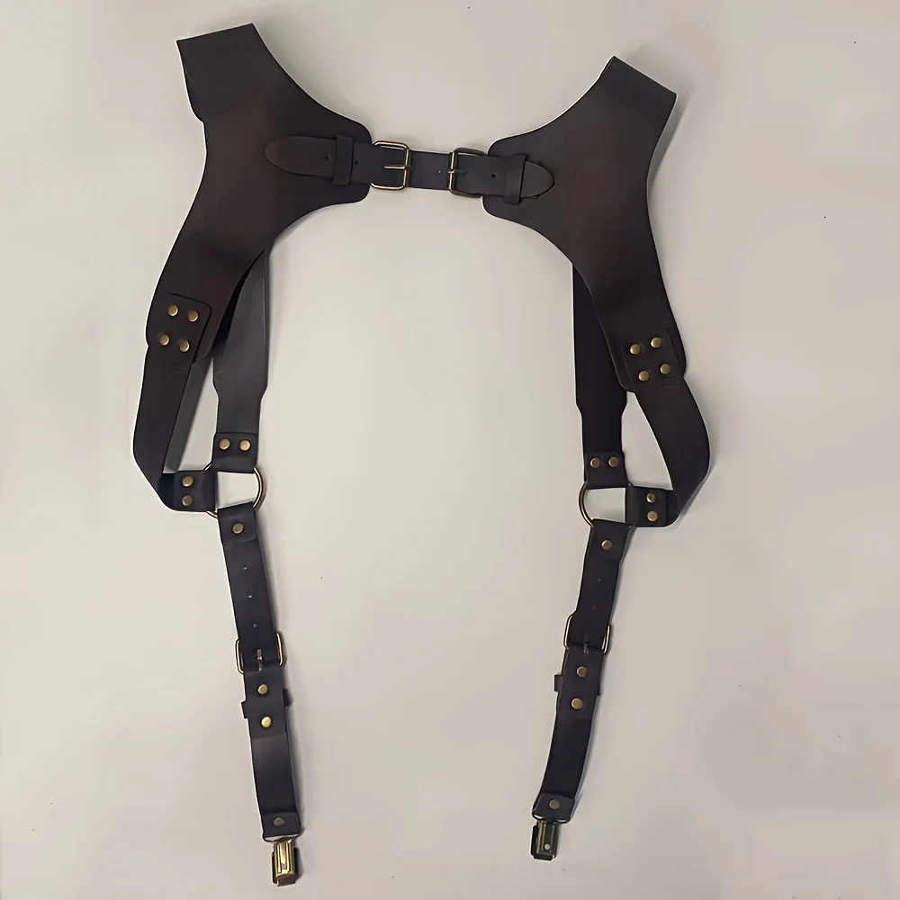 American holster pants clip pure cowhide fashion men\'s anti-drop shoulder strap underarm side clip back strap