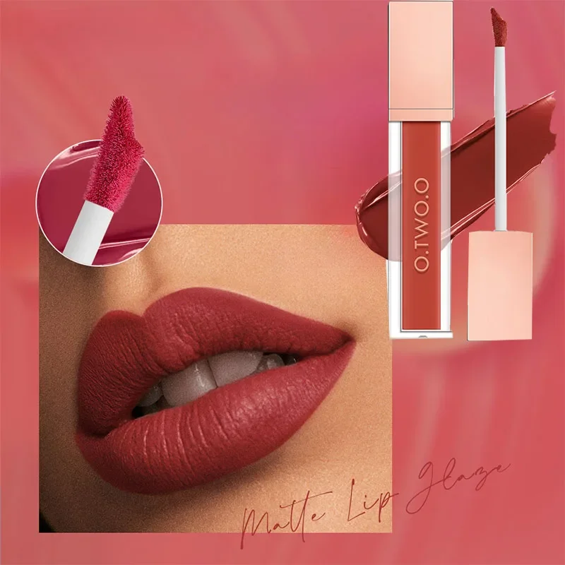 

High-energy dense mist matte lip glaze not easy to fade and improve complexion makeup-holding velvet lipstick lip glaze Makeup