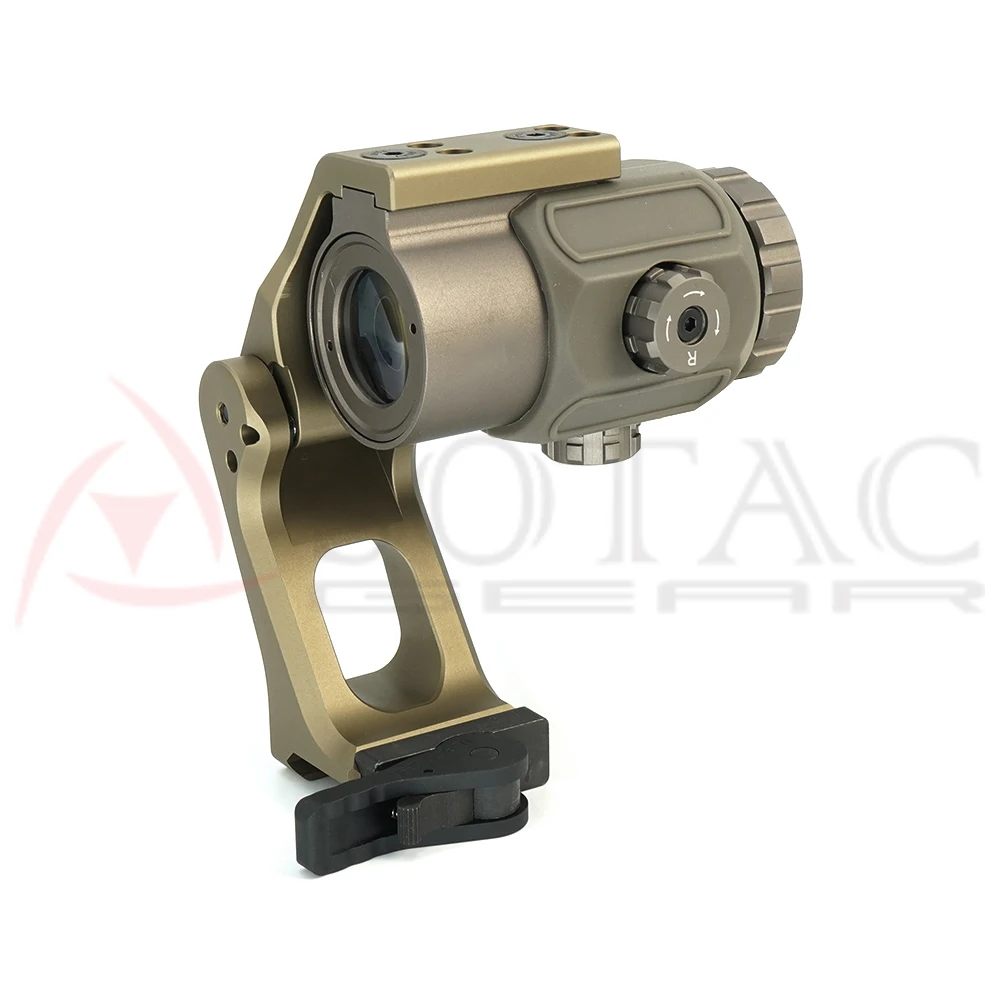 G43 Magnifier & FAST FTC OMNI Mount Combo Aluminum CNC Switch To Side Quick Detachable Full Logo Marking for Hunting Tactical