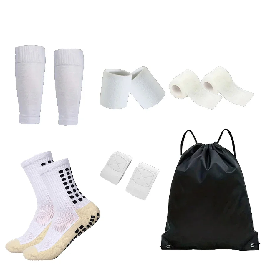 8-piece set of classic sports socks and protective accessories, suitable for sports such as football and daily wear