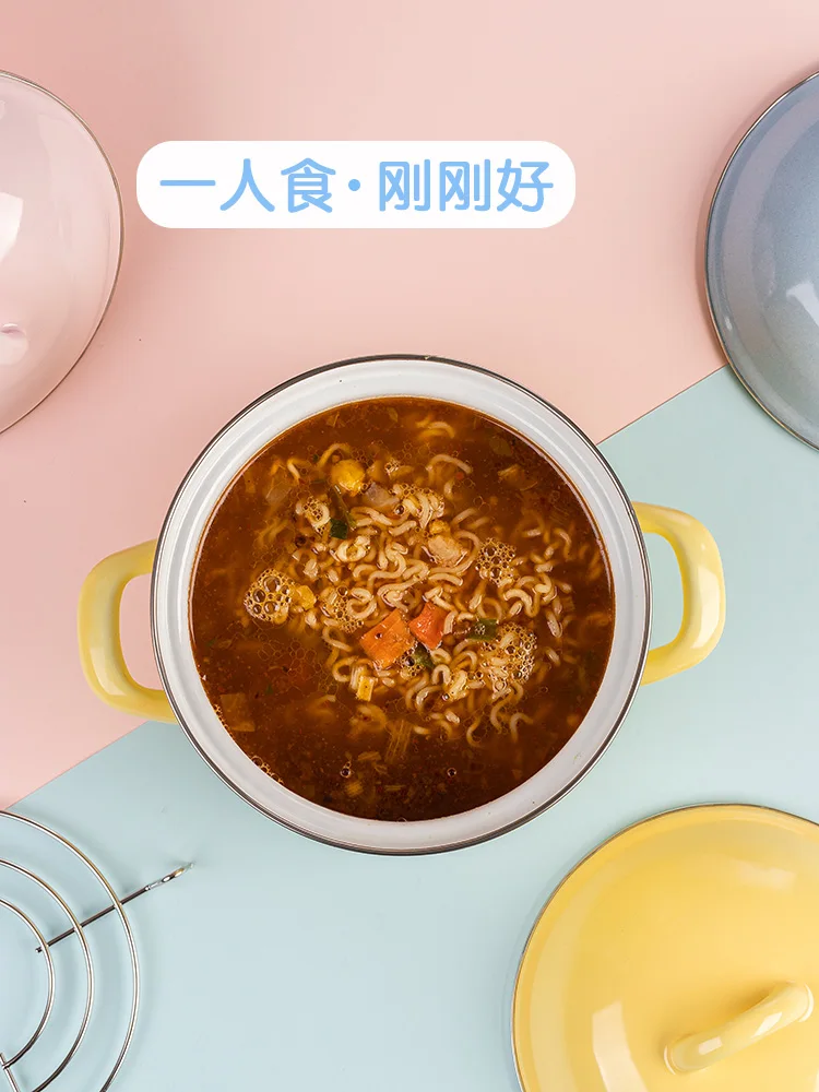 Sweet Three-Color Macaron Thickened and Deepened Stew Soup Noodle Bowl ramen bowl  salad bowl