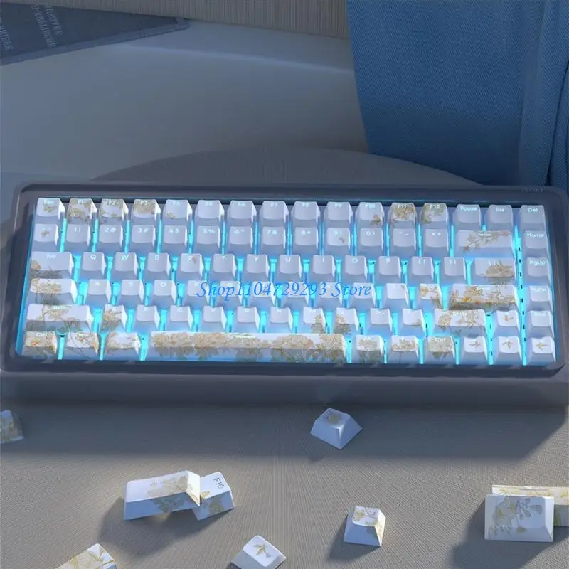 

Y2GD 1SET с двойной выстрелом вышивки с подсветкой клавиш для механической клавиши клавиш
