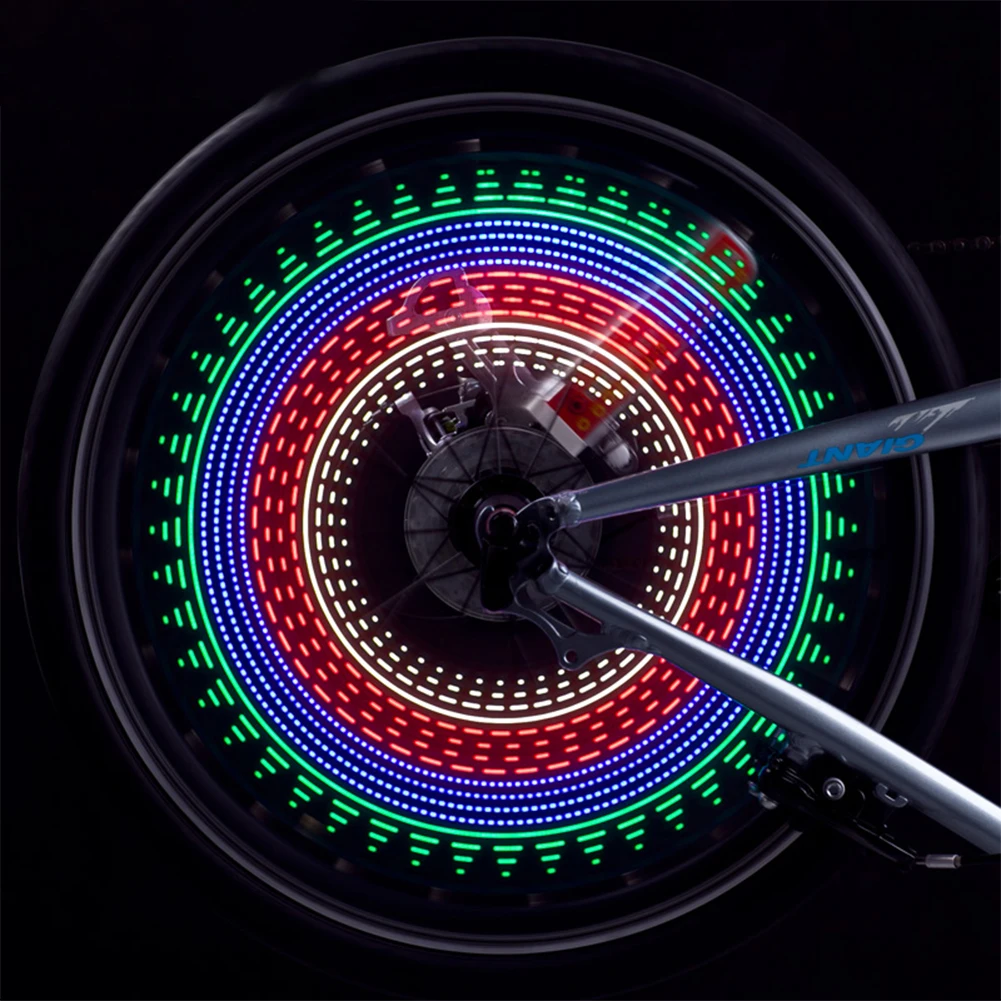 32/14LED Bike Spoke Light Colorful Bicycle Tyre Tire Flash Lights Waterproof Easy Installation Disassembly Cycling Accessories