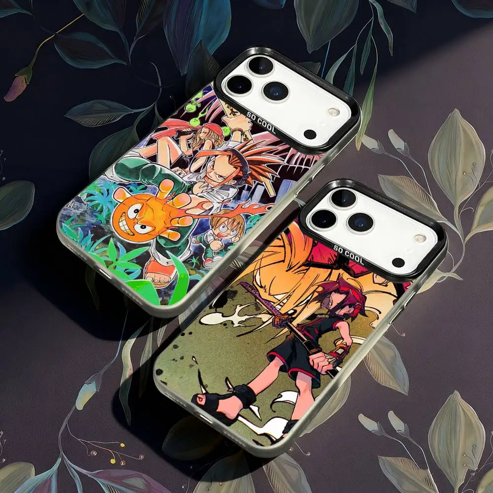 

Shaman King Anime Phone Case For iPhone 17,16,15,14,13,12,X,8,Pro,Max,Plus,E,SE4,Air,Mini IMD Matte Black
