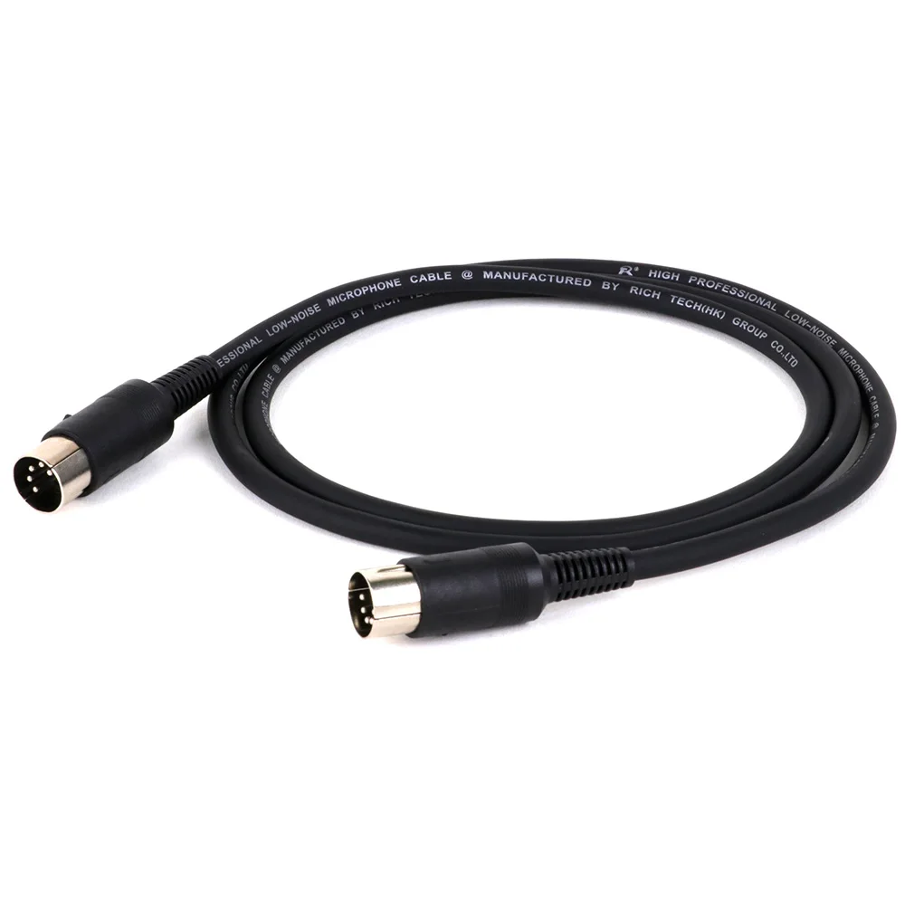 5Pin DIN Male to Male/Female Adapter Extension Cable Compatible with MIDI Keyboard Audio Amplifier Guitar Musical Instrument