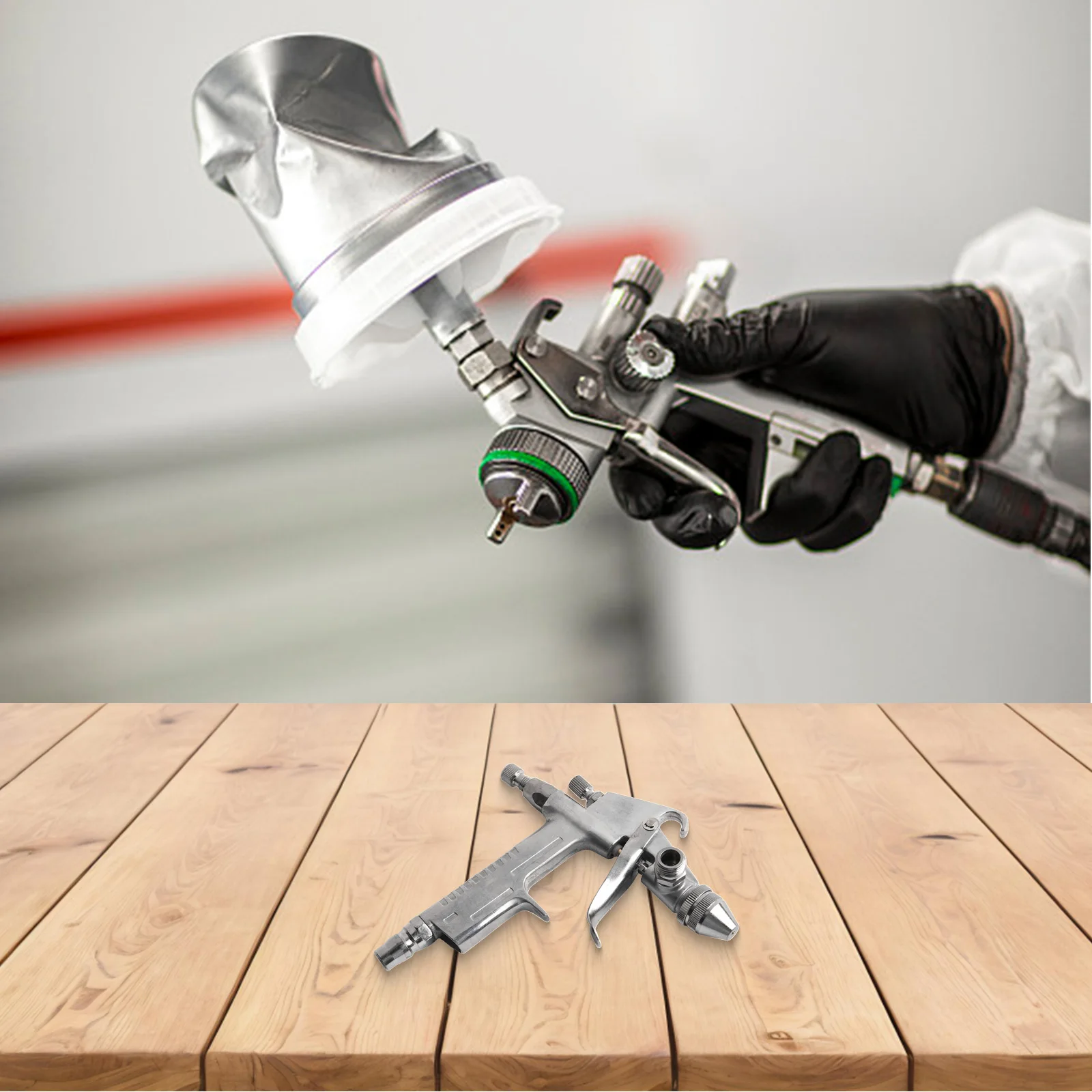 

K3 Miniature Air Sprayer designed to optimize paint efficiency in automotive applications using a flexible trigger mechanism