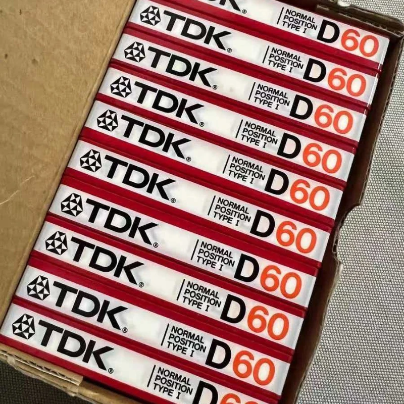 Kaseta magnetofonowa TDK D60 1985, 60 minut, czysta, do nagrywania dźwięku - zapakowana (pojedyncza) — zdjęcie produktu 5