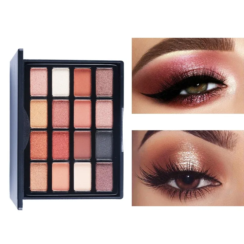 POPFEEL Nude Eyeshadow Palette - Matte en Shimmer Makeup, Hooggepigmenteerd romig oogschaduwpoeder, Creëer een neutrale ooglook,