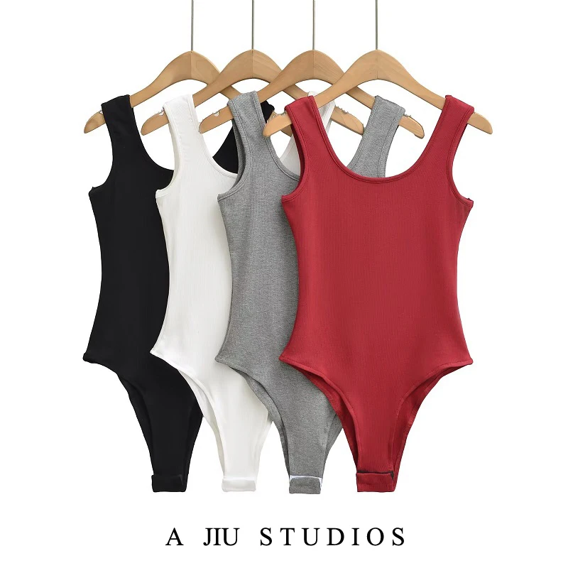 섹시한 페이스 라인드 스트랩 베스트 여성 이너웨어 하이웨이스트 스트레이트 컷 출퇴근 스포츠 팬츠 이너웨어