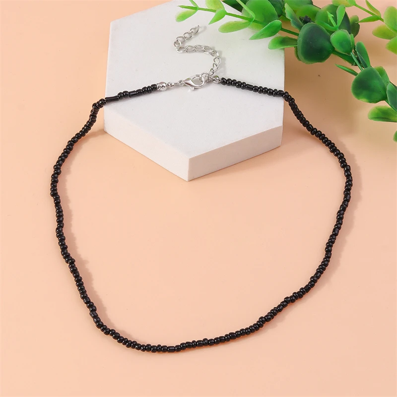 Mode bunte einfache handgemachte Perlen Halskette für Frauen Mädchen Party Festival Schmuck Geschenke – Detail 12