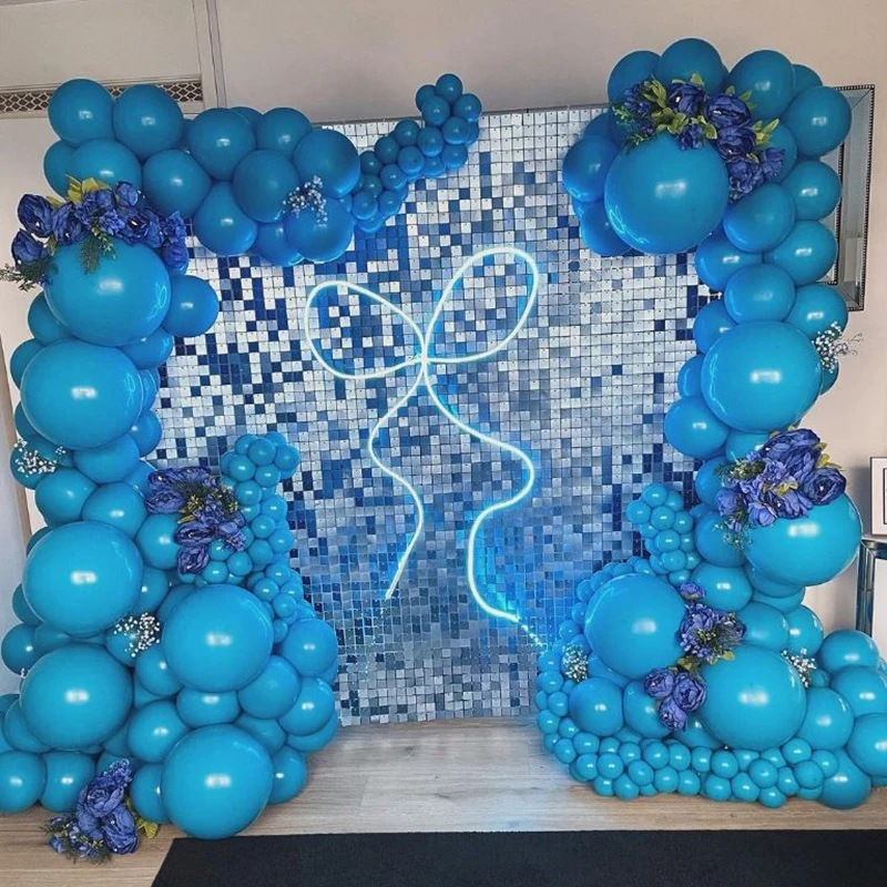 Caribbean Blue Ballons 5inch 10inch 12inch 18inch Blue Balloons Wedding Decor Mermaid Birthday Party Baby Shower Balloon